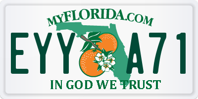 FL license plate EYYA71