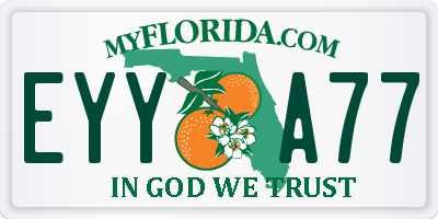FL license plate EYYA77