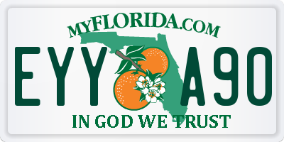 FL license plate EYYA90