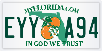 FL license plate EYYA94