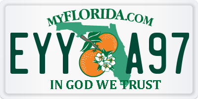 FL license plate EYYA97