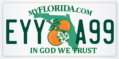 FL license plate EYYA99