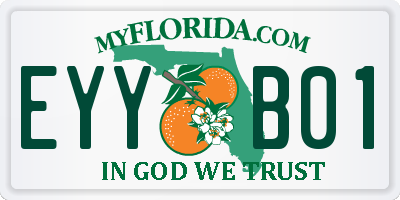 FL license plate EYYB01