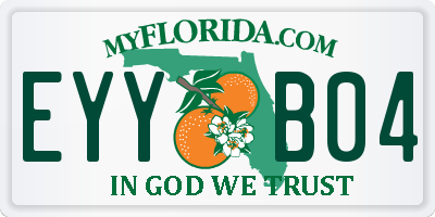 FL license plate EYYB04