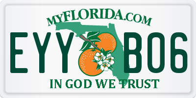 FL license plate EYYB06