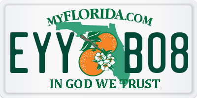 FL license plate EYYB08