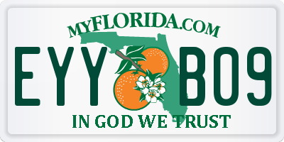 FL license plate EYYB09