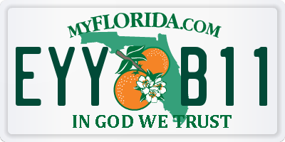 FL license plate EYYB11