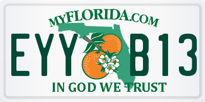 FL license plate EYYB13