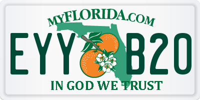 FL license plate EYYB20