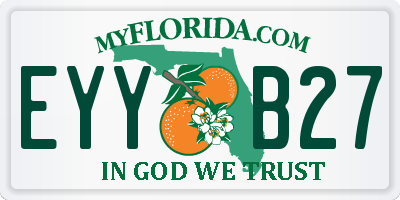 FL license plate EYYB27