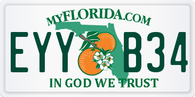 FL license plate EYYB34