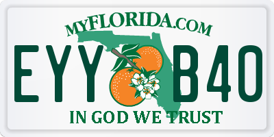 FL license plate EYYB40