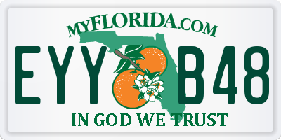 FL license plate EYYB48