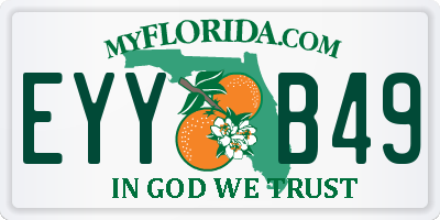 FL license plate EYYB49