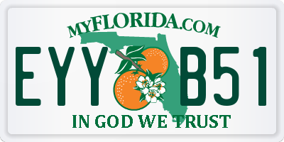 FL license plate EYYB51