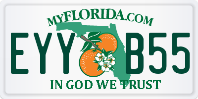 FL license plate EYYB55