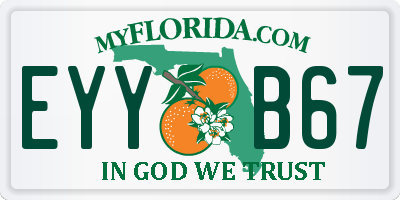 FL license plate EYYB67