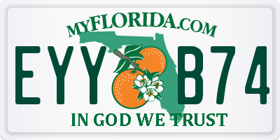 FL license plate EYYB74