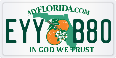 FL license plate EYYB80