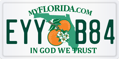 FL license plate EYYB84