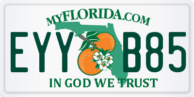 FL license plate EYYB85