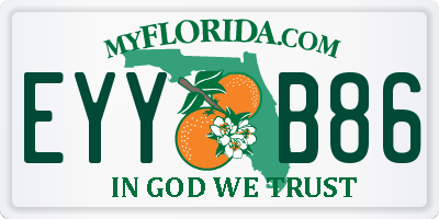 FL license plate EYYB86