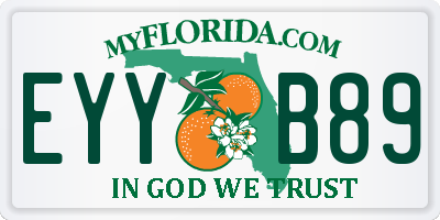 FL license plate EYYB89