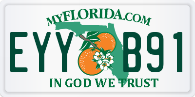 FL license plate EYYB91