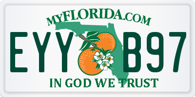 FL license plate EYYB97