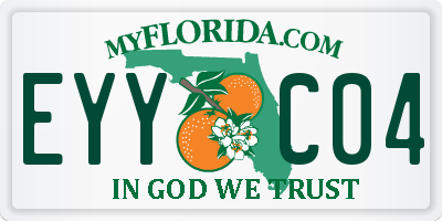 FL license plate EYYC04