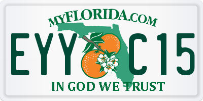 FL license plate EYYC15