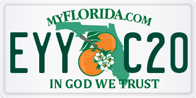 FL license plate EYYC20