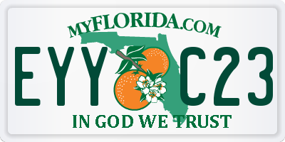 FL license plate EYYC23