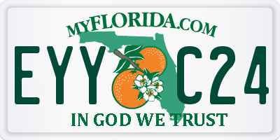 FL license plate EYYC24