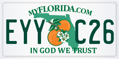 FL license plate EYYC26