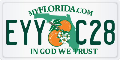 FL license plate EYYC28