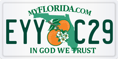 FL license plate EYYC29