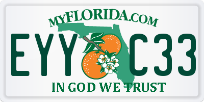 FL license plate EYYC33