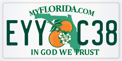 FL license plate EYYC38