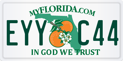FL license plate EYYC44