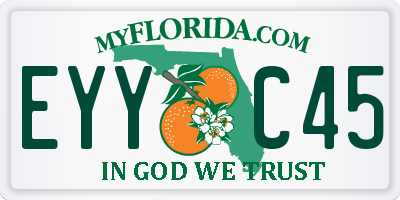FL license plate EYYC45