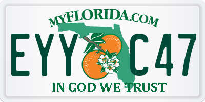 FL license plate EYYC47