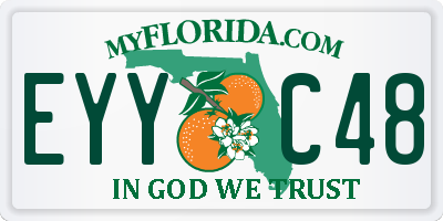 FL license plate EYYC48