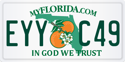 FL license plate EYYC49