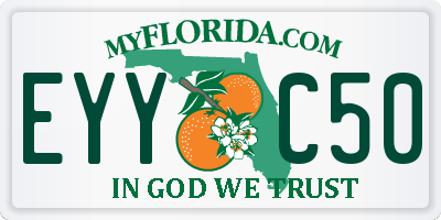 FL license plate EYYC50