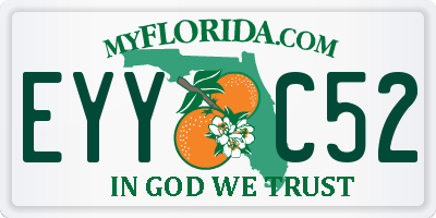 FL license plate EYYC52