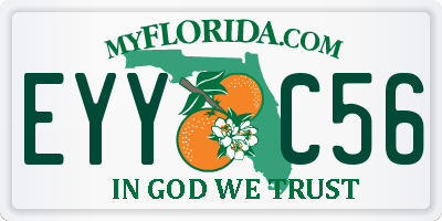 FL license plate EYYC56
