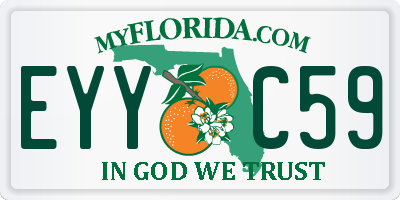FL license plate EYYC59