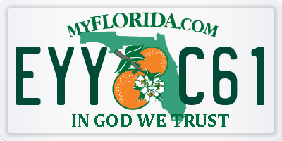 FL license plate EYYC61